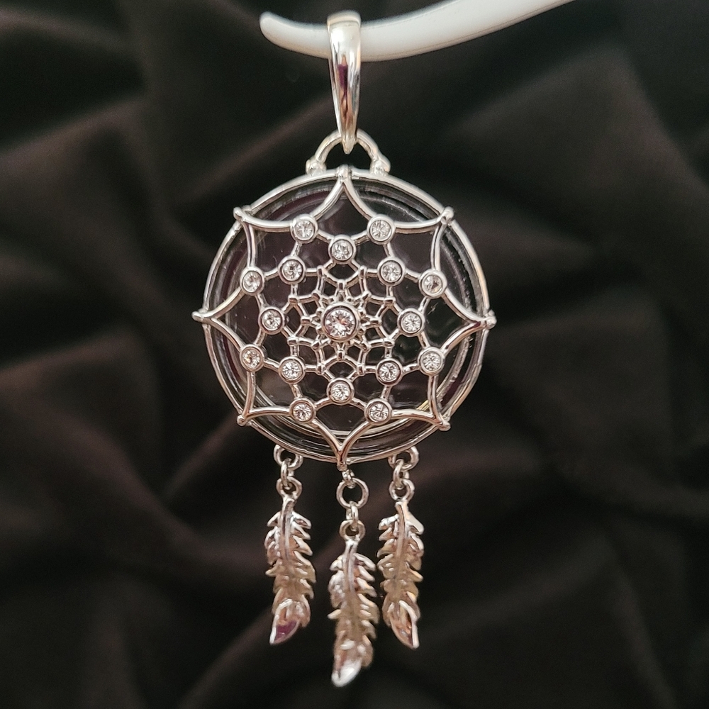 ORIGAMI OWL SILVERTONE DREAM CATCHER LOCKET